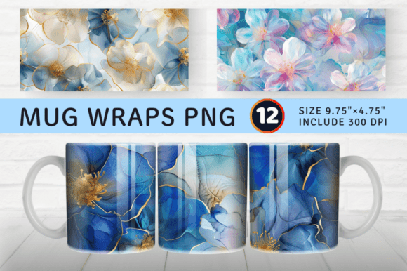 Download Jasmine Alcohol Ink Flower Mug Wrap Subl - Mug wrap Collection