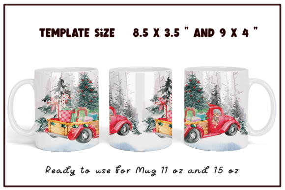 Download Christmas Sublimation Coffee Mug Wrap - Mug wrap Collection