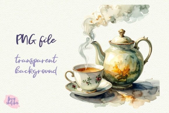 Download Tea Cup Kettle Teapot PNG Sublimation - Png sublimation Collection