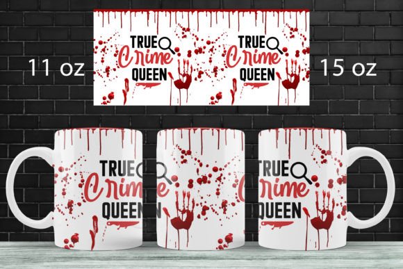 Download True Crime Mug Wrap Sublimation Png 15oz - Mug wrap Collection