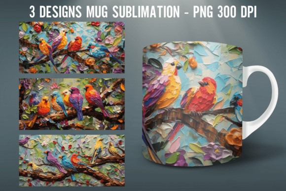 Download Eden Bird Mug Wrap Sublimation Designs - Mug wrap Collection