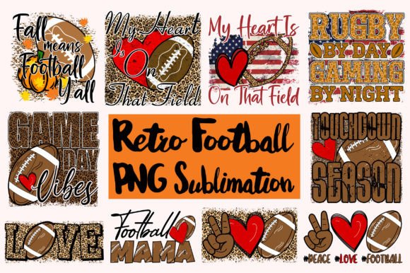 Download Retro Football PNG Sublimation Bundle - Png sublimation Collection