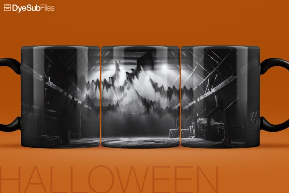 Download Halloween Sublimation Coffee Mug Wrap - Mug wrap Collection