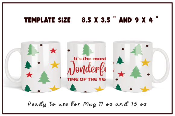Download Christmas Sublimation Coffee Mug Wrap - Mug wrap Collection