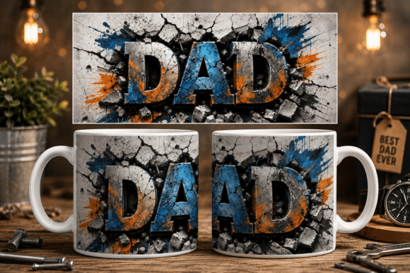 Download Dad Mug Wrap PNG - Mug wrap Collection