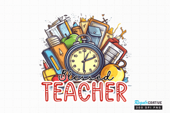 Download Blessed Teacher Png Sublimation Design - Png sublimation Collection